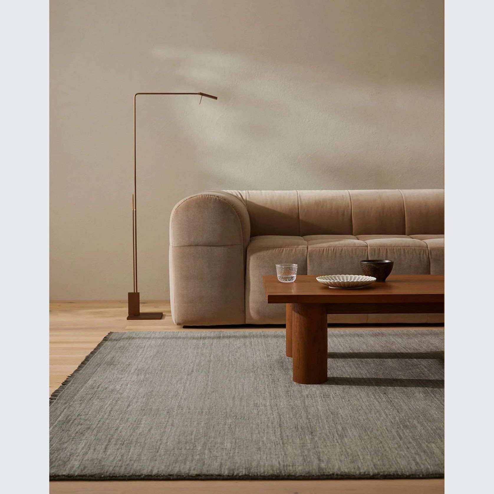 Weave Home Silvio Floor Rug - Fog | NZ Wool | Two Sizes gallery detail image