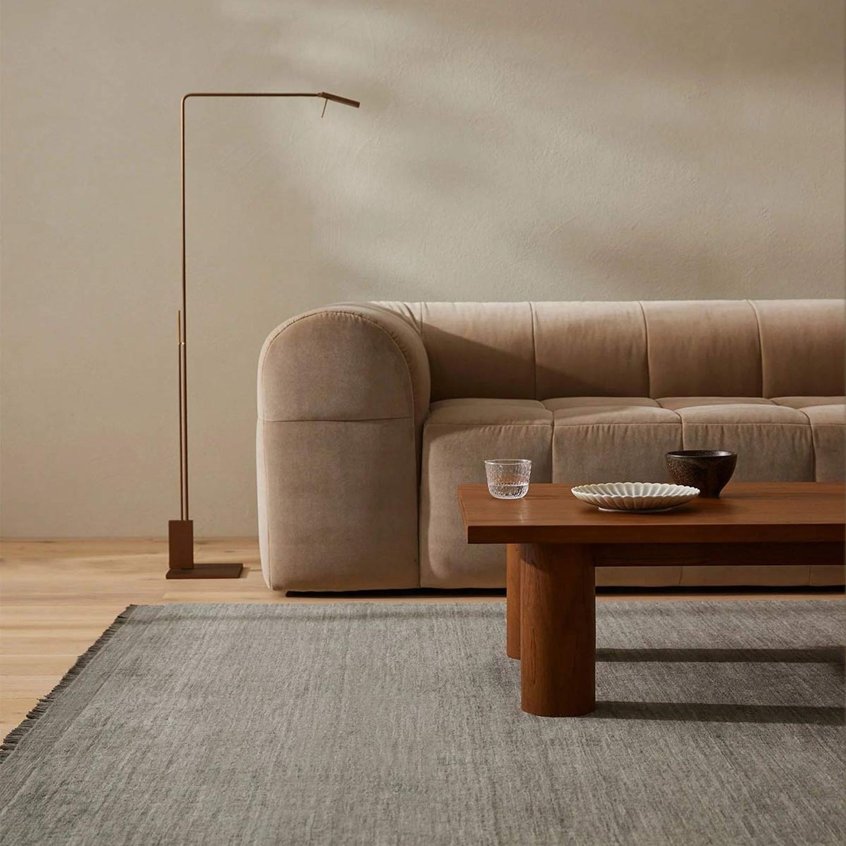 Weave Home Silvio Floor Rug - Fog | NZ Wool | Two Sizes gallery detail image