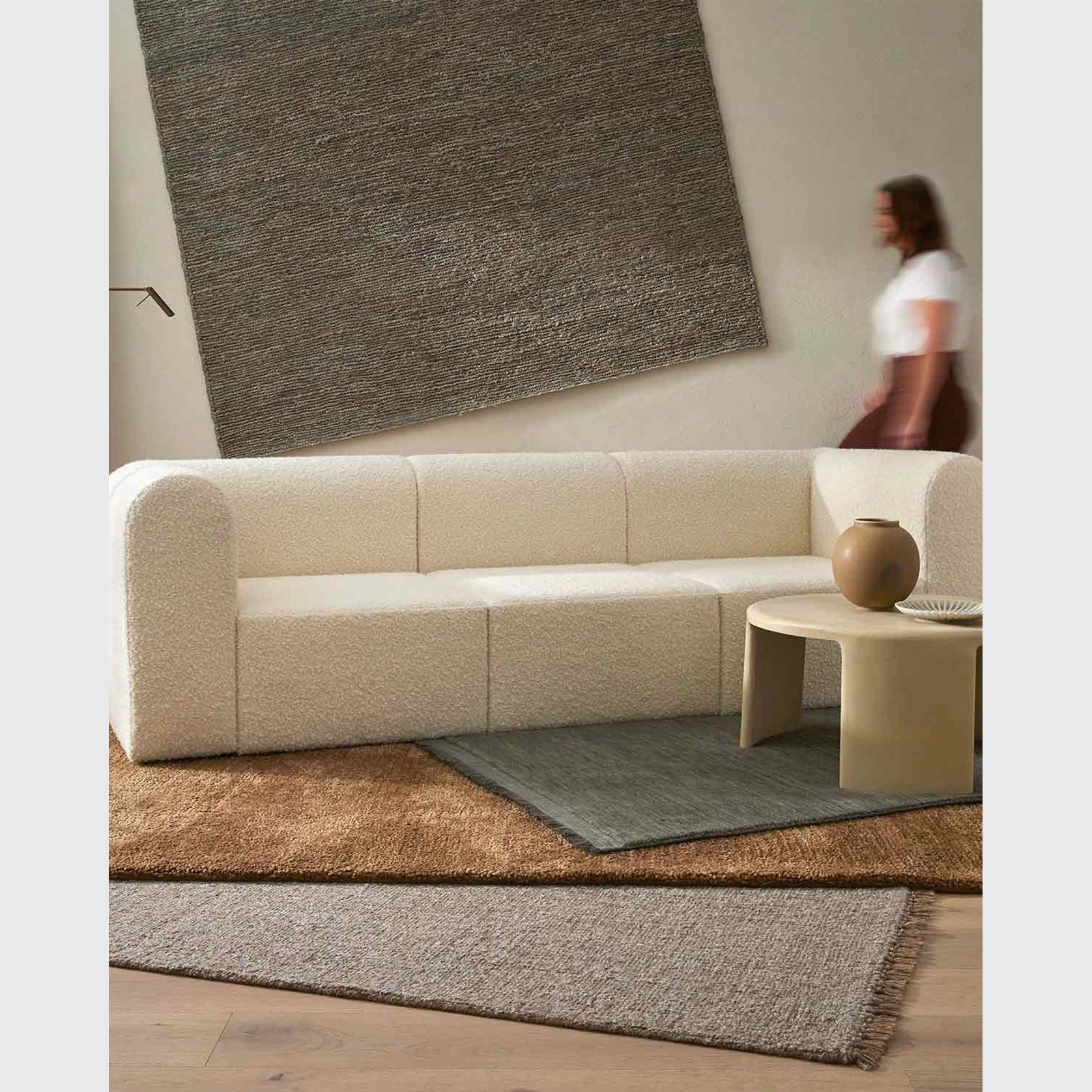 Weave Home Silvio Floor Rug - Fog | NZ Wool | Two Sizes gallery detail image