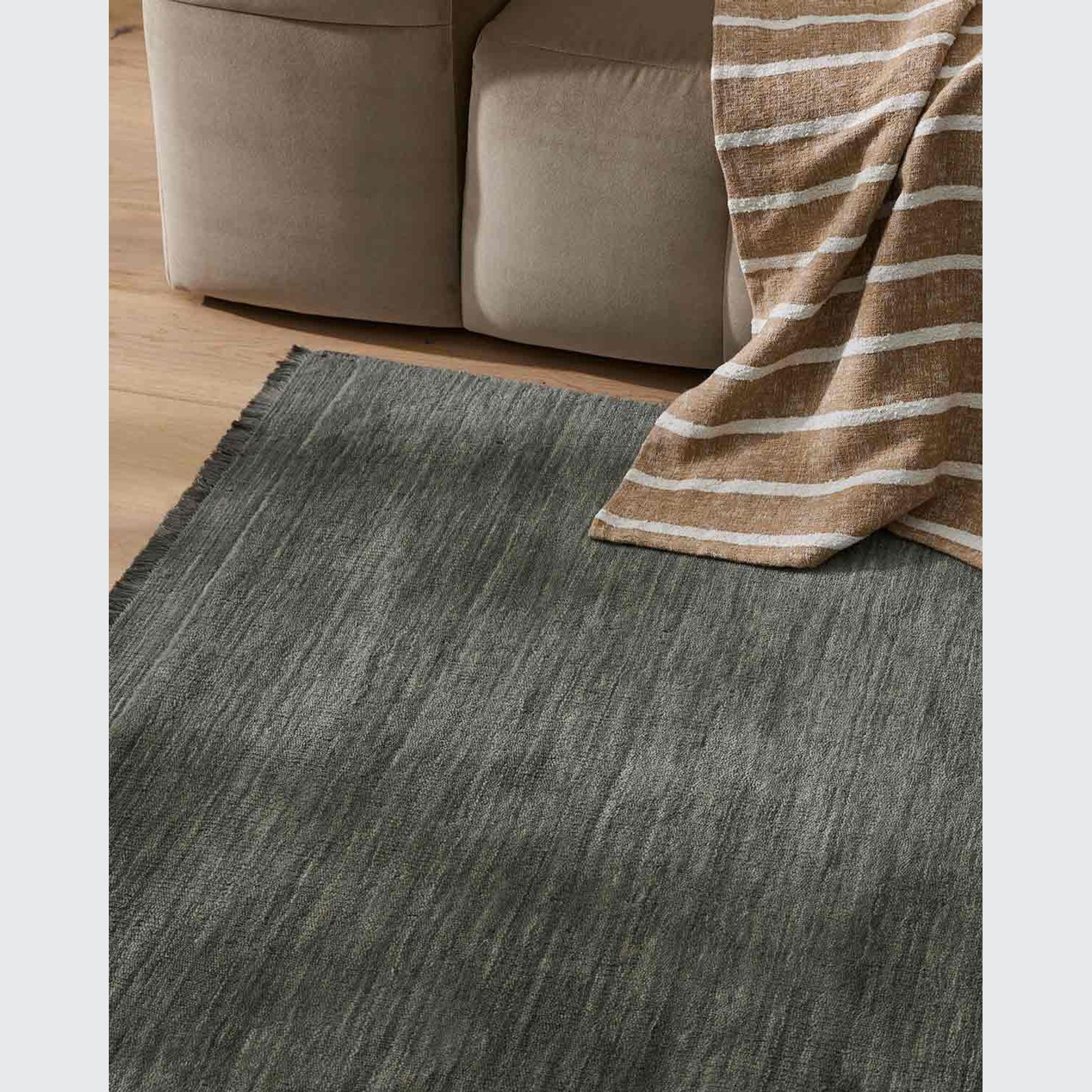 Weave Home Silvio Floor Rug - Fog | NZ Wool | Two Sizes gallery detail image