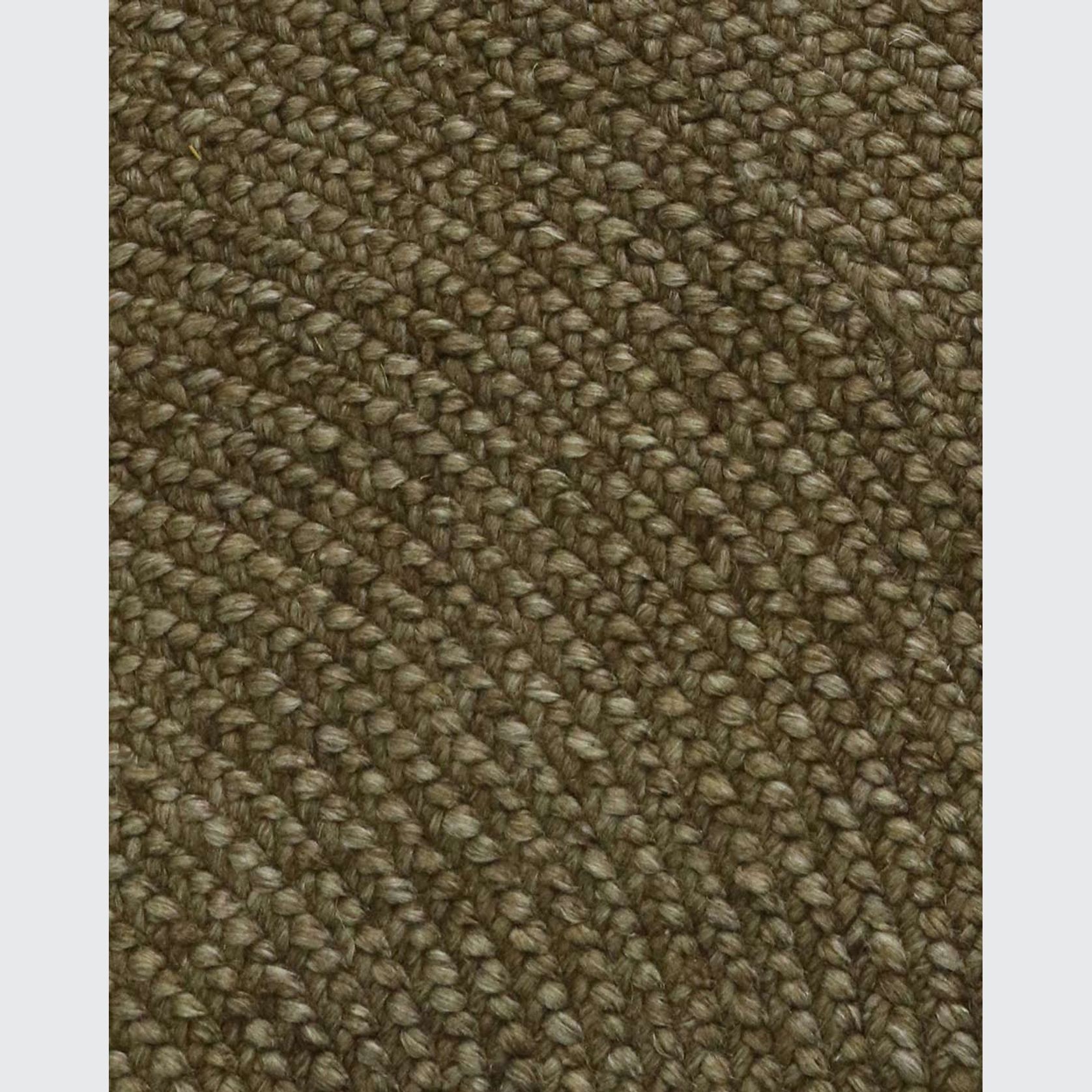 Baya Tairua Handbraided Circular Rug - Moss Green gallery detail image