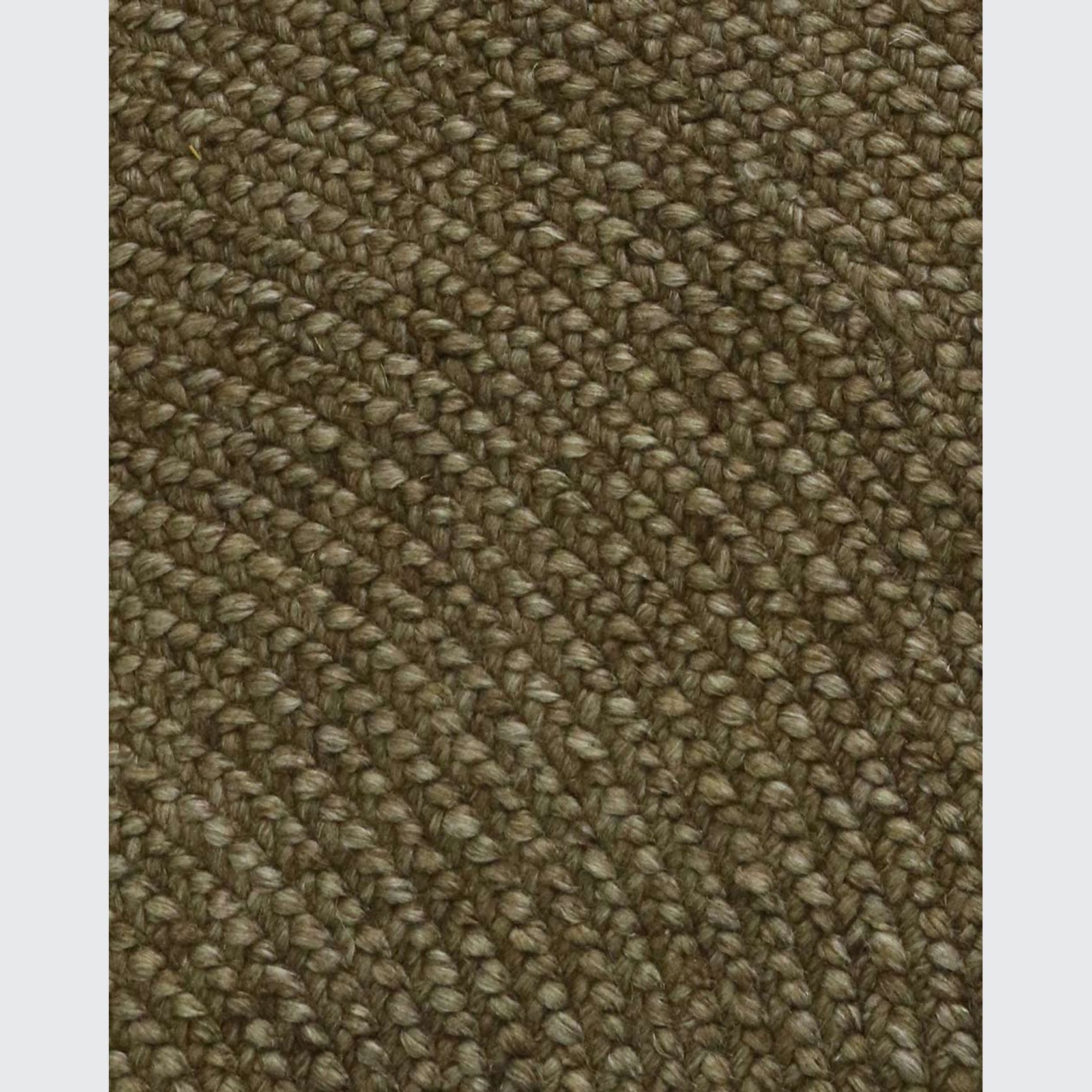 Baya Tairua Handbraided Circular Rug - Moss Green gallery detail image