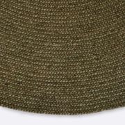 Baya Tairua Handbraided Circular Rug - Moss Green gallery detail image