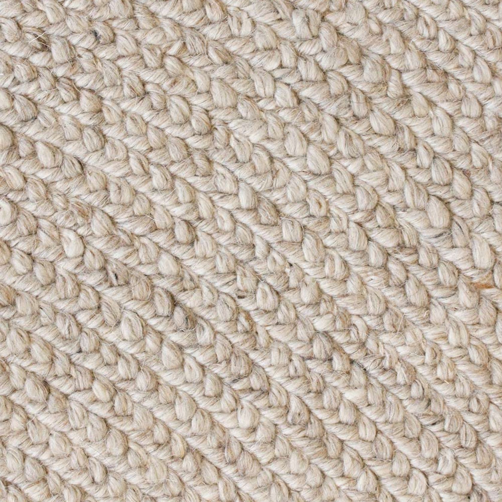 Baya Tairua Handbraided Circular Rug - Natural/Straw gallery detail image