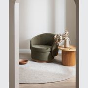 Baya Tairua Handbraided Circular Rug - Silver Birch gallery detail image