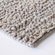Baya Wanaka Handwoven Loop and Cut Pile Rug - Light Grey gallery detail image