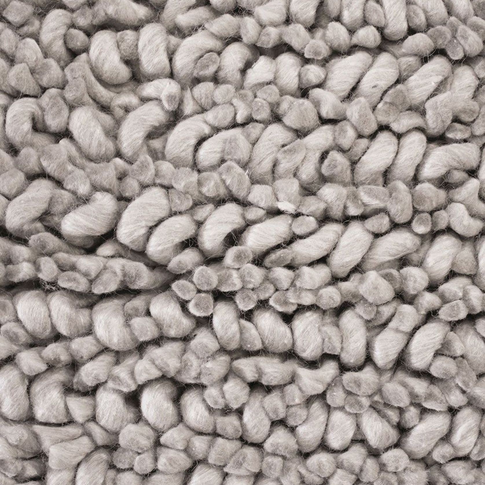 Baya Wanaka Handwoven Loop and Cut Pile Rug - Light Grey gallery detail image