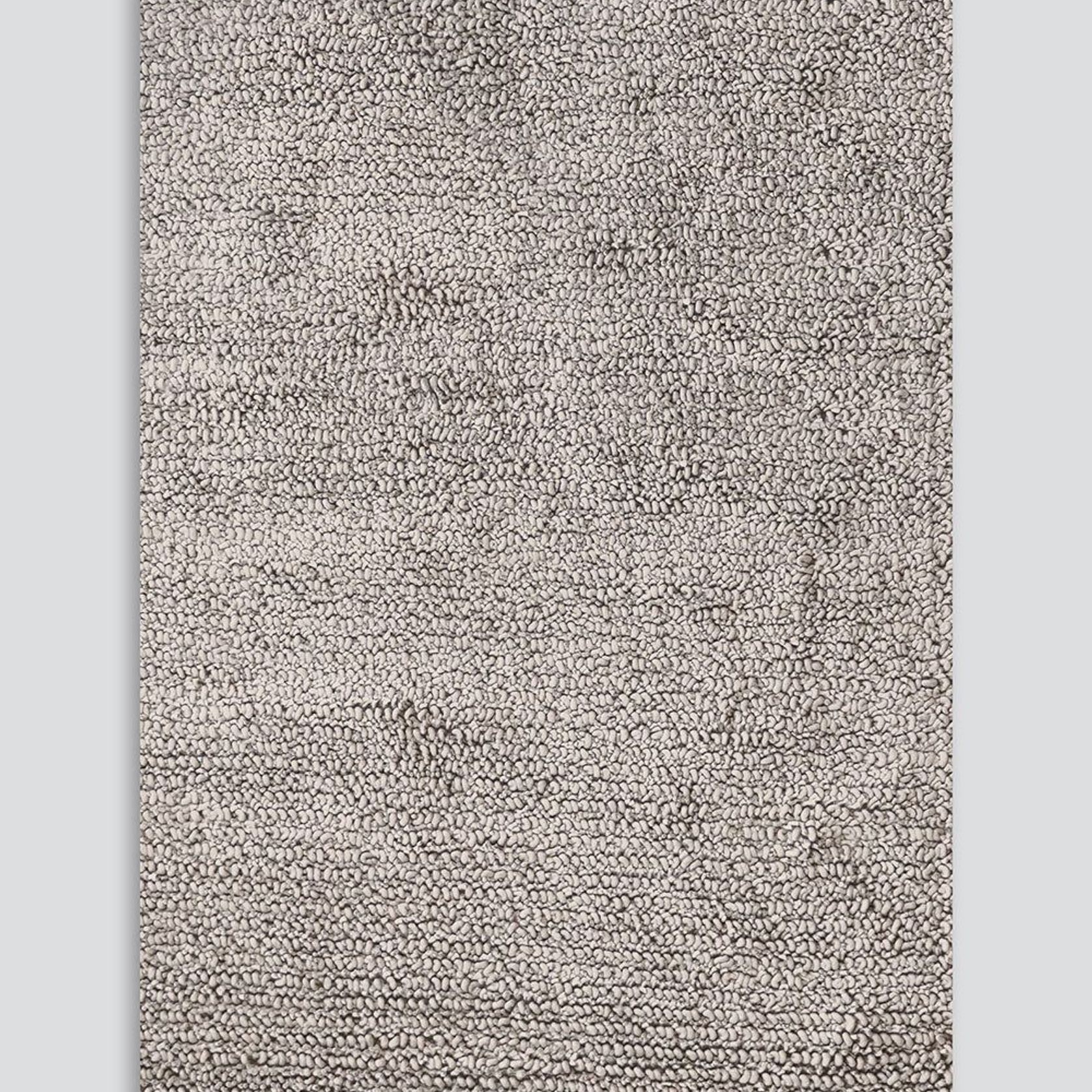 Baya Wanaka Handwoven Loop and Cut Pile Rug - Light Grey gallery detail image