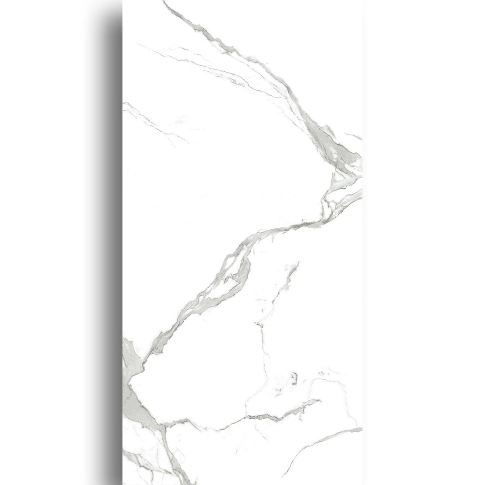 Carrara White Matt Porcelain Tile 900x1800 gallery detail image