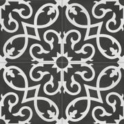 Contrasti Floral Noir Pattern Porcelain Tile gallery detail image