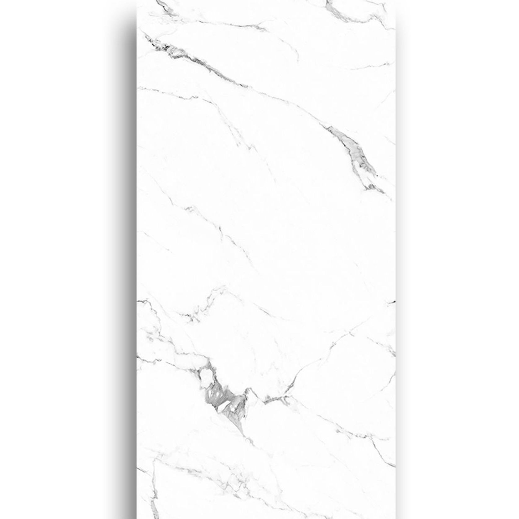 Calacatta White Polished Porcelain Tile 750x1500 gallery detail image