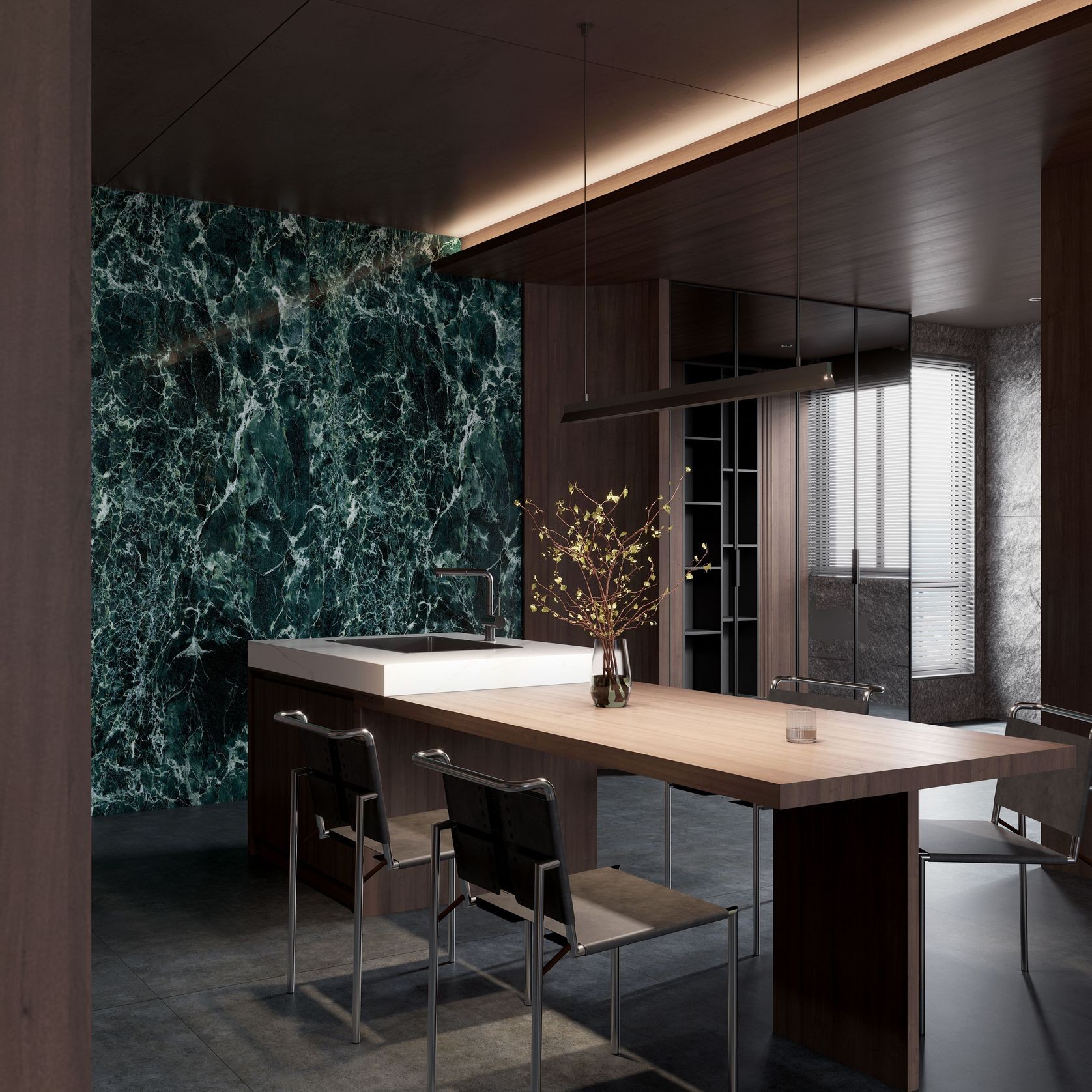 Prad Green Polished 1200x2700 gallery detail image