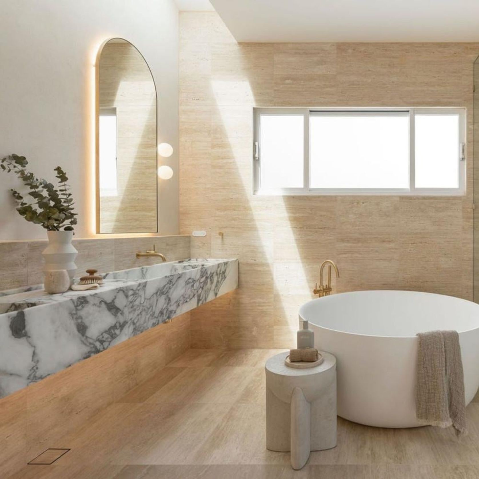 12mm Ivory Vein Cut Travertine Tiles - Honed & Unfilled gallery detail image