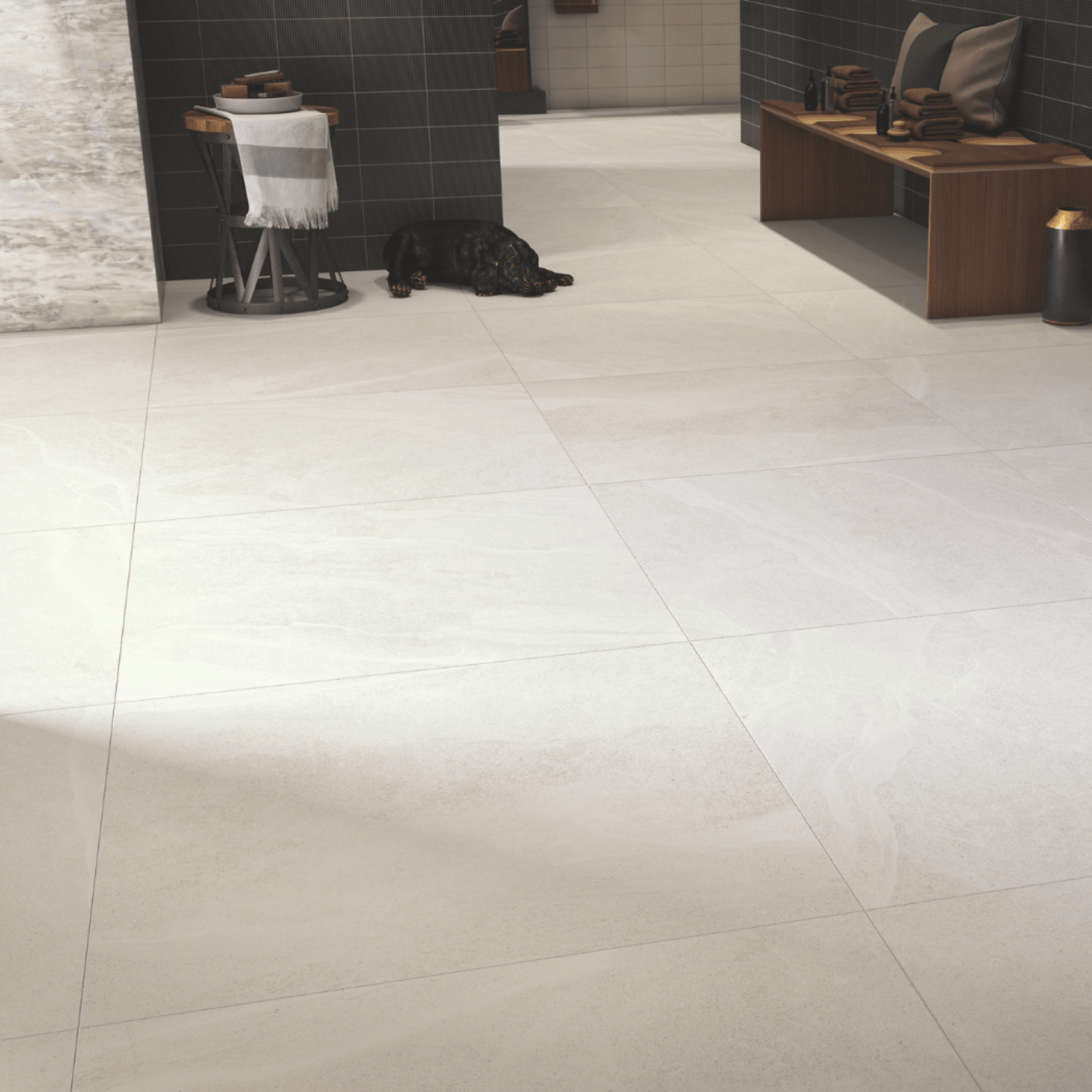 Nordic Stone White Tile gallery detail image