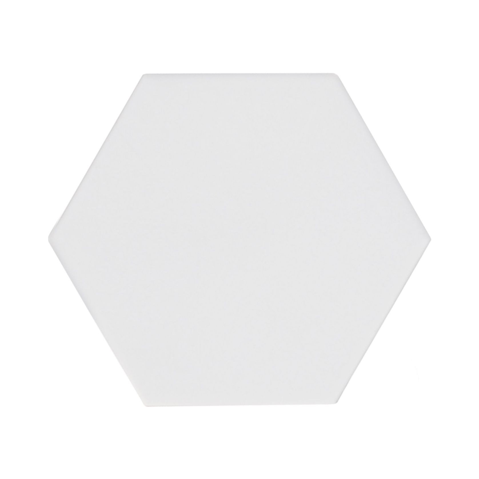 Kaleb White Hexagon Glazed Porcelain gallery detail image