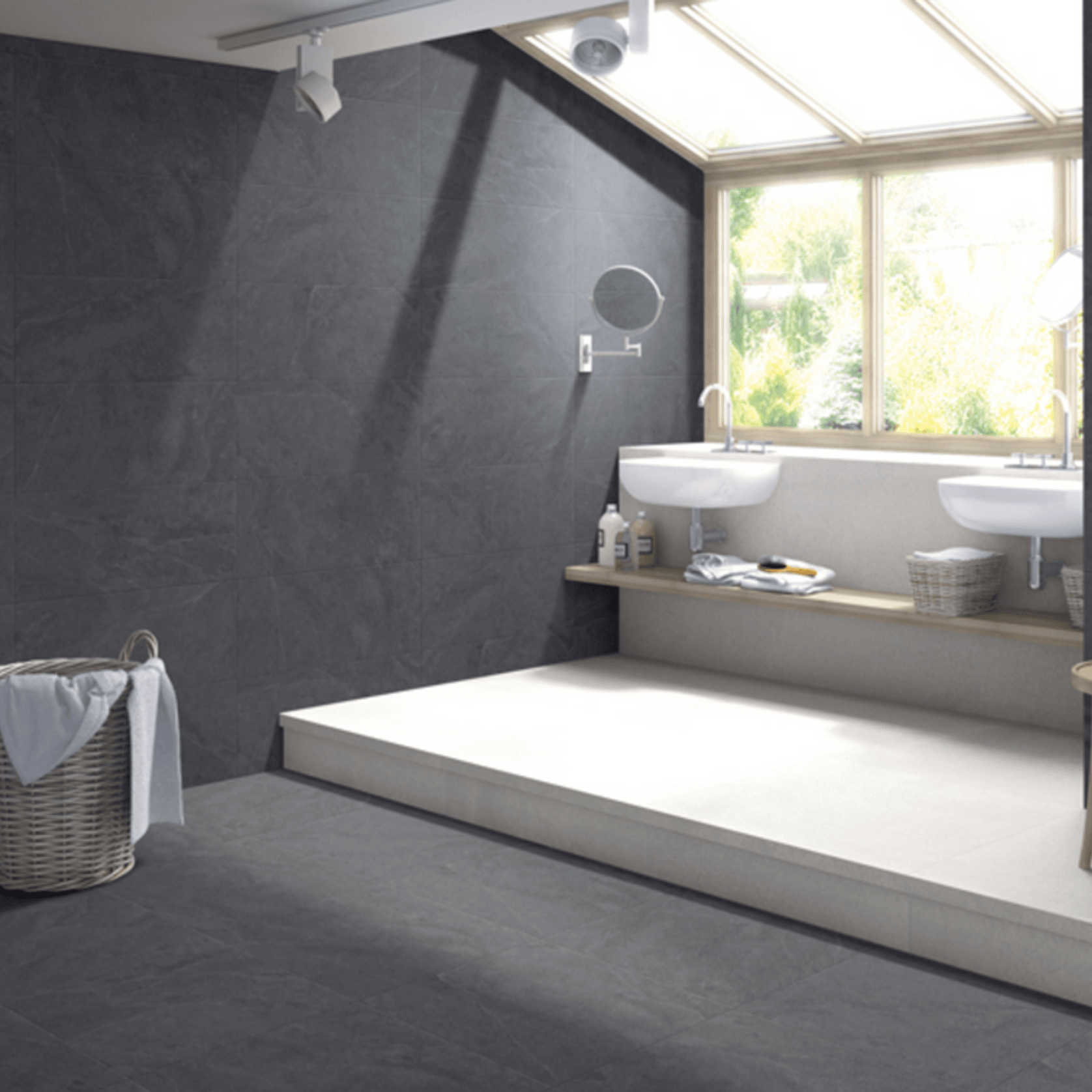 Colin Dark Grey Matt Tile gallery detail image