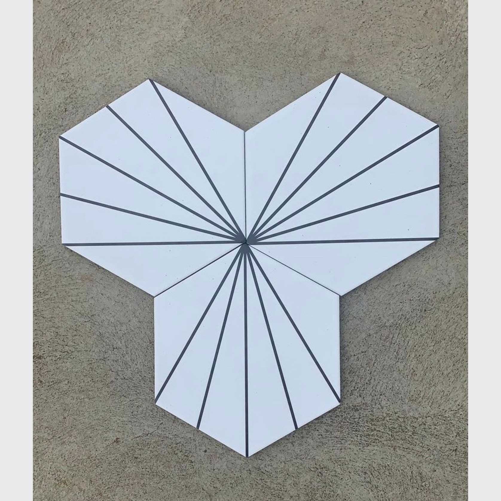 Vivid Hex | Ceramic Tiles - Matte White gallery detail image