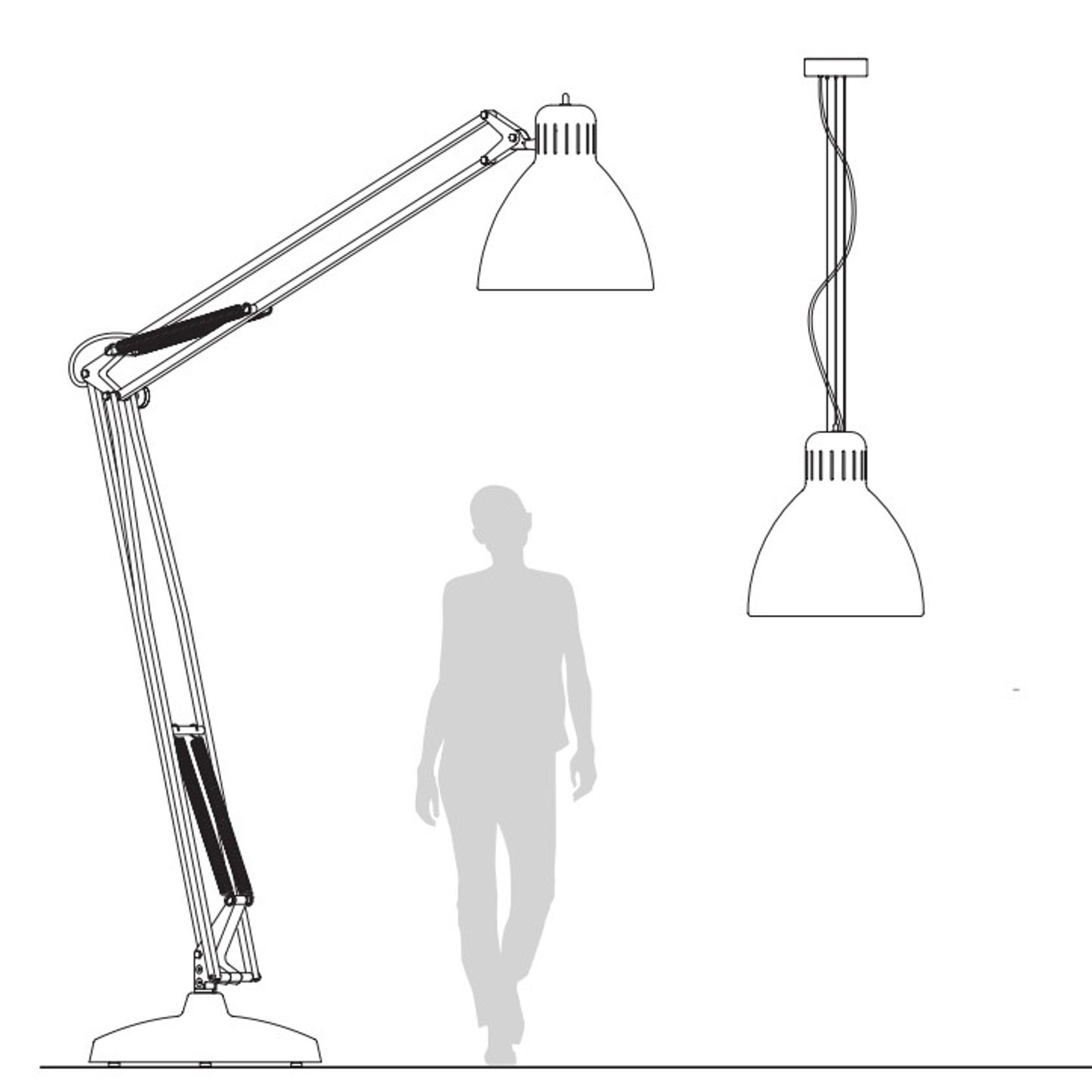 THE GREAT JJ Floor Lamp by Leucos gallery detail image