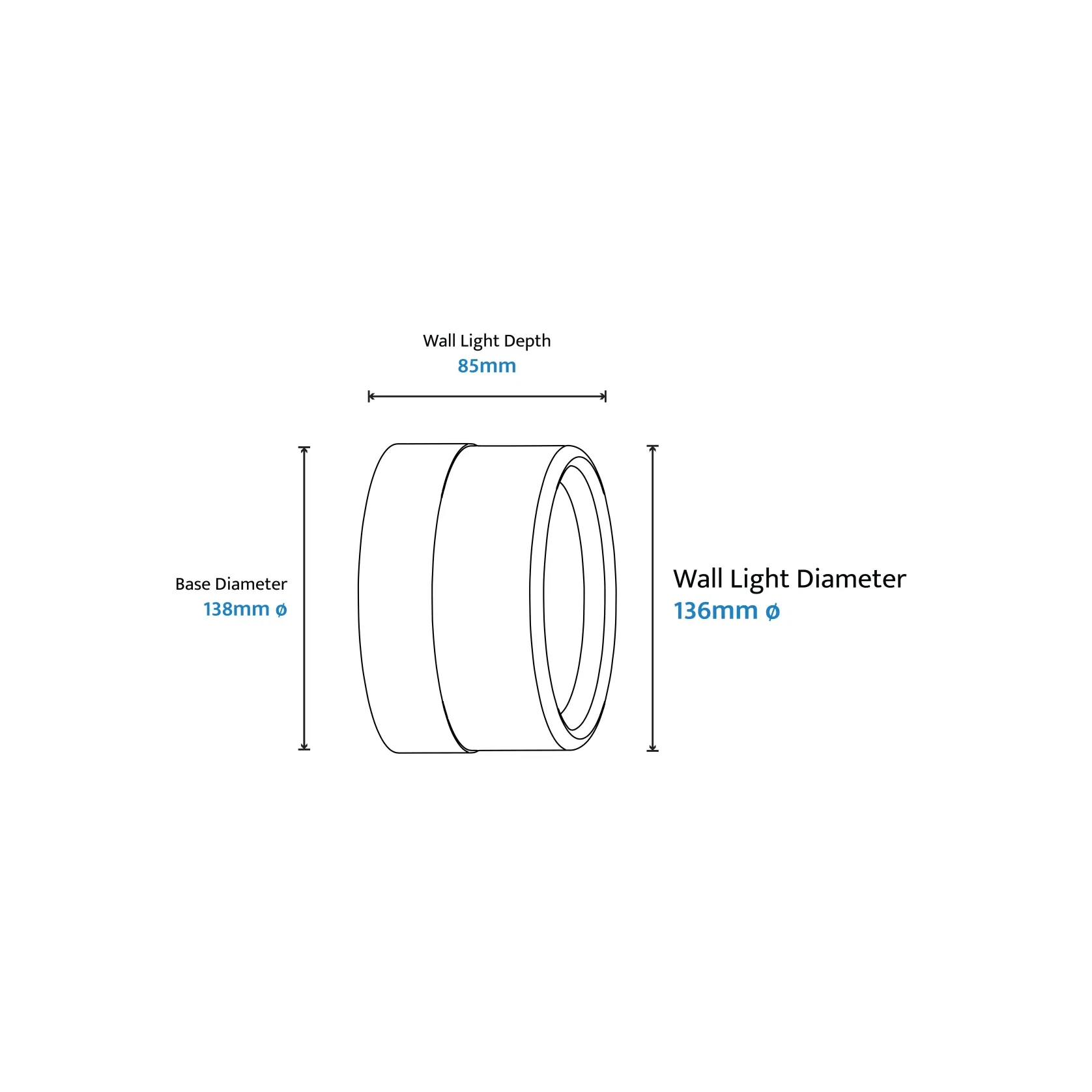 Gull IP65 Steel & Acrylic Exterior LED Bunker Light gallery detail image