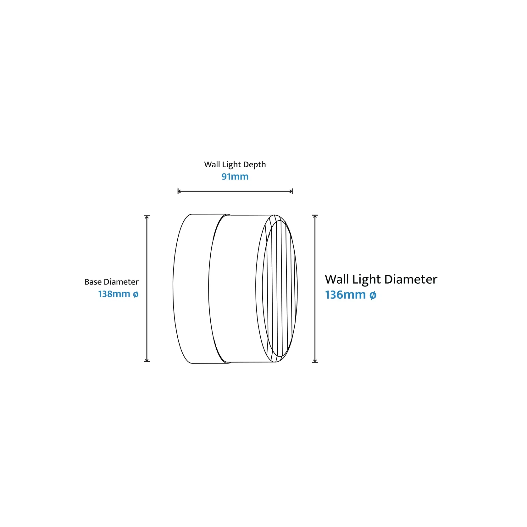 Gull IP65 Steel & Acrylic Exterior LED Bunker Light gallery detail image