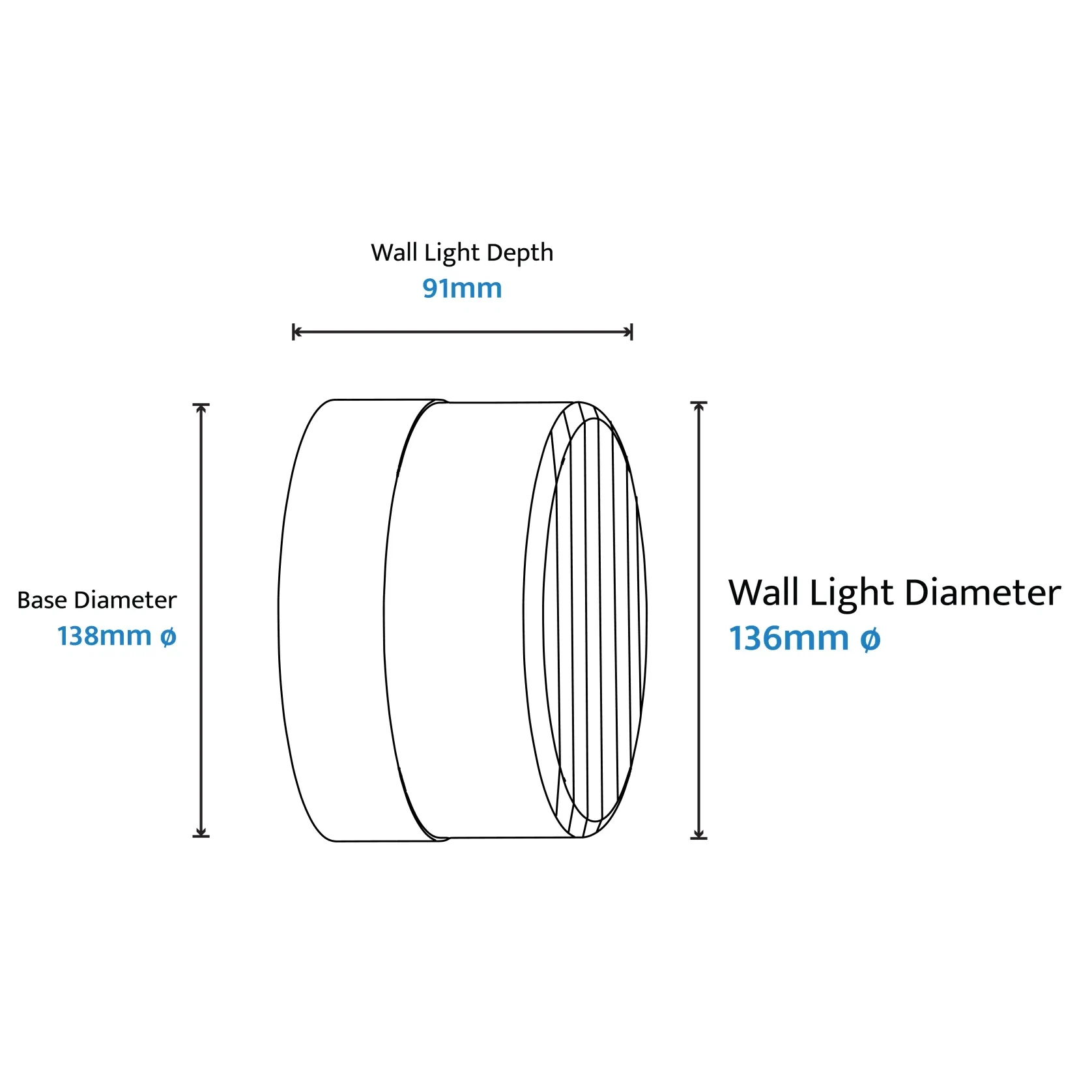 Gull IP65 Steel & Acrylic Exterior LED Bunker Light gallery detail image