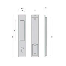 Mardeco 'M' Series Flush Pull Euro Lock Set gallery detail image