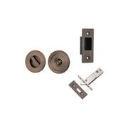 Iver Round Sliding Door Pull with Inbuilt Privacy Turn gallery detail image