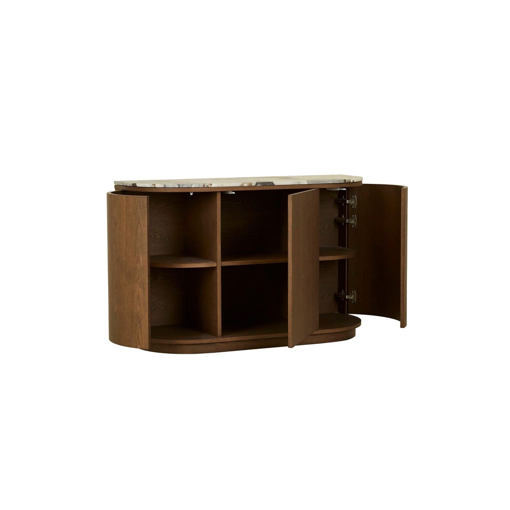 Oberon Crescent Marble Storage Unit gallery detail image