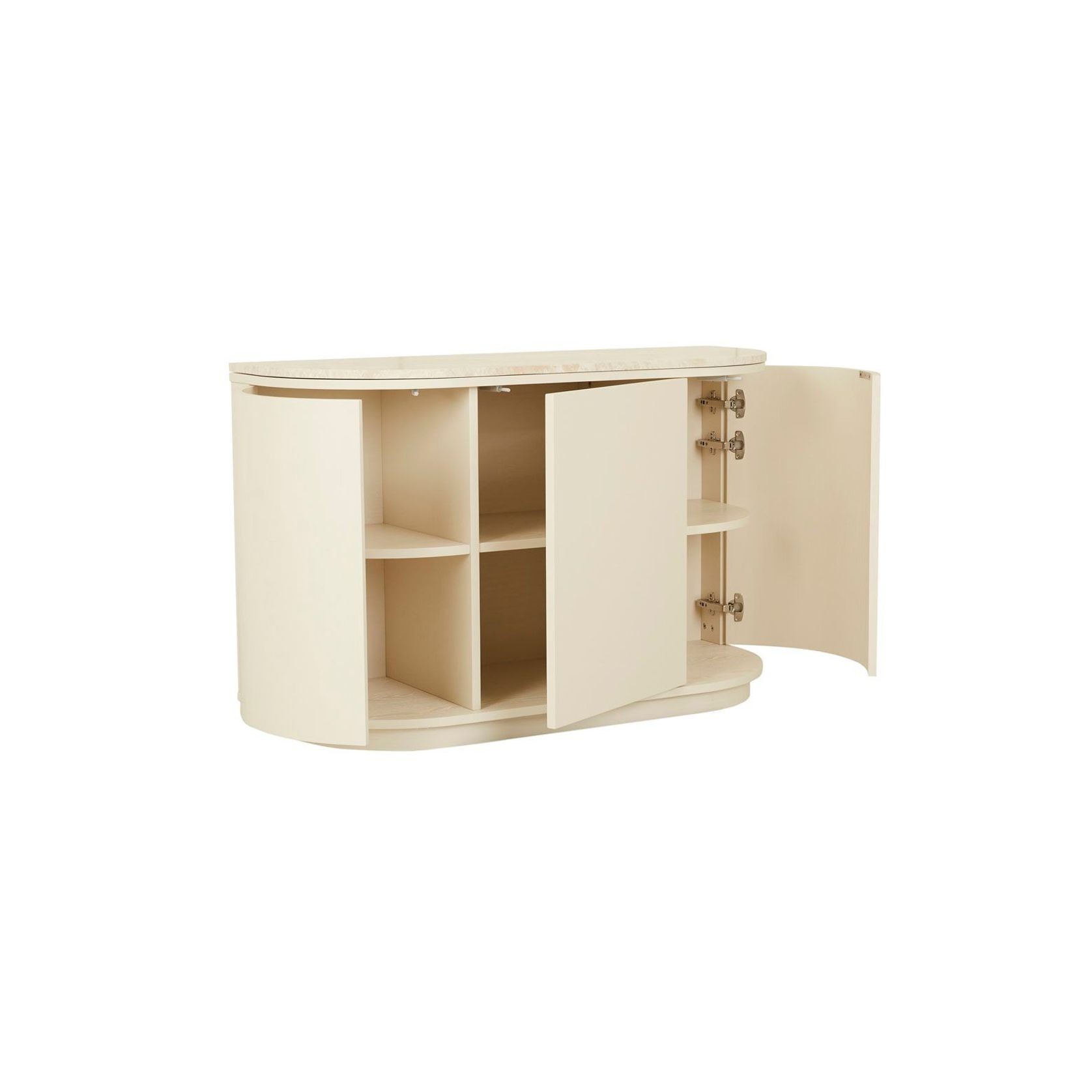 Oberon Crescent Marble Storage Unit gallery detail image