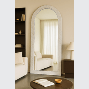 Crescent Arch Mirror - Carrara Marble gallery detail image