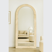 Crescent Arch Mirror - Travertine gallery detail image