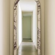 Crescent Arch Mirror - Italian Viola Calacatta gallery detail image