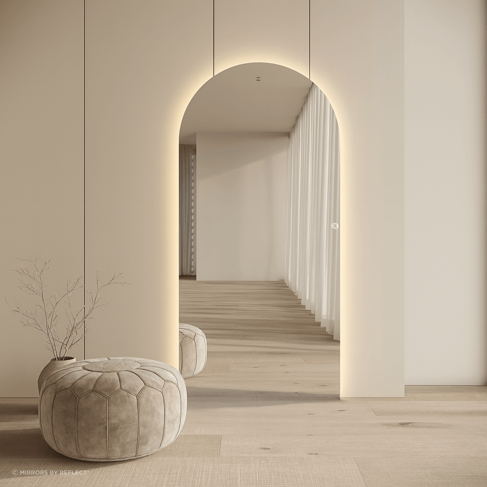 Arlo Mini | LED Arch Mirror | 1800 x 800 gallery detail image