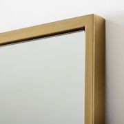 Metal Frame Oversized Floor Mirror - Antique Brass gallery detail image