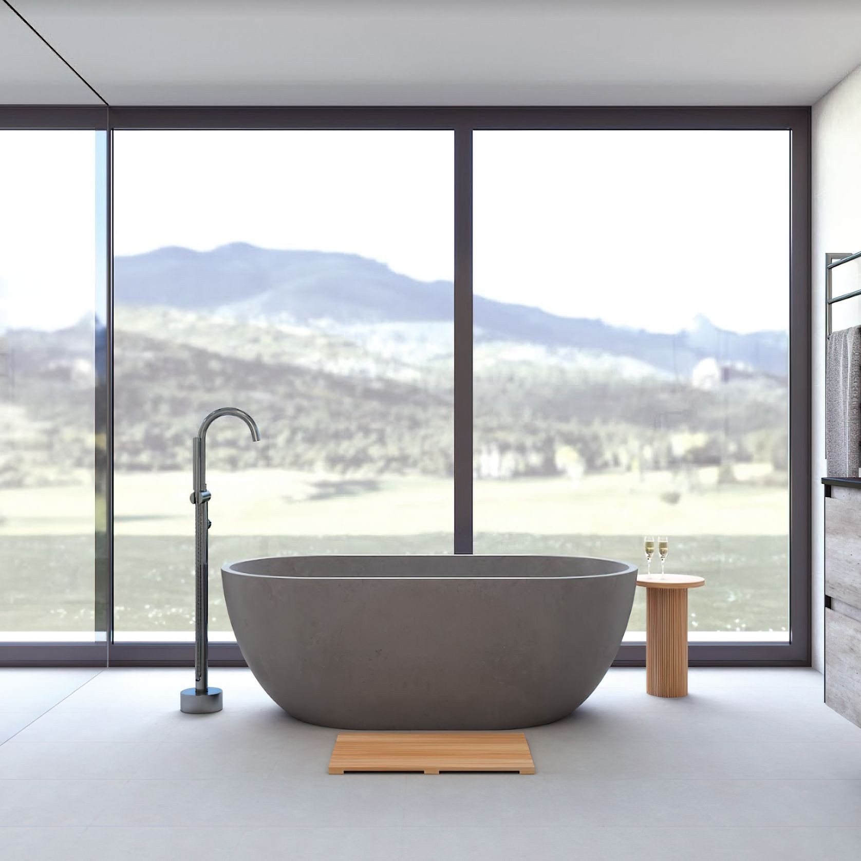 Jada Concrete Freestanding Baths 1500mm ArchiPro AU