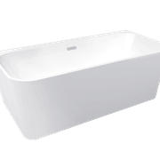 Curve Mini Back-to-Wall Acrylic Bath gallery detail image