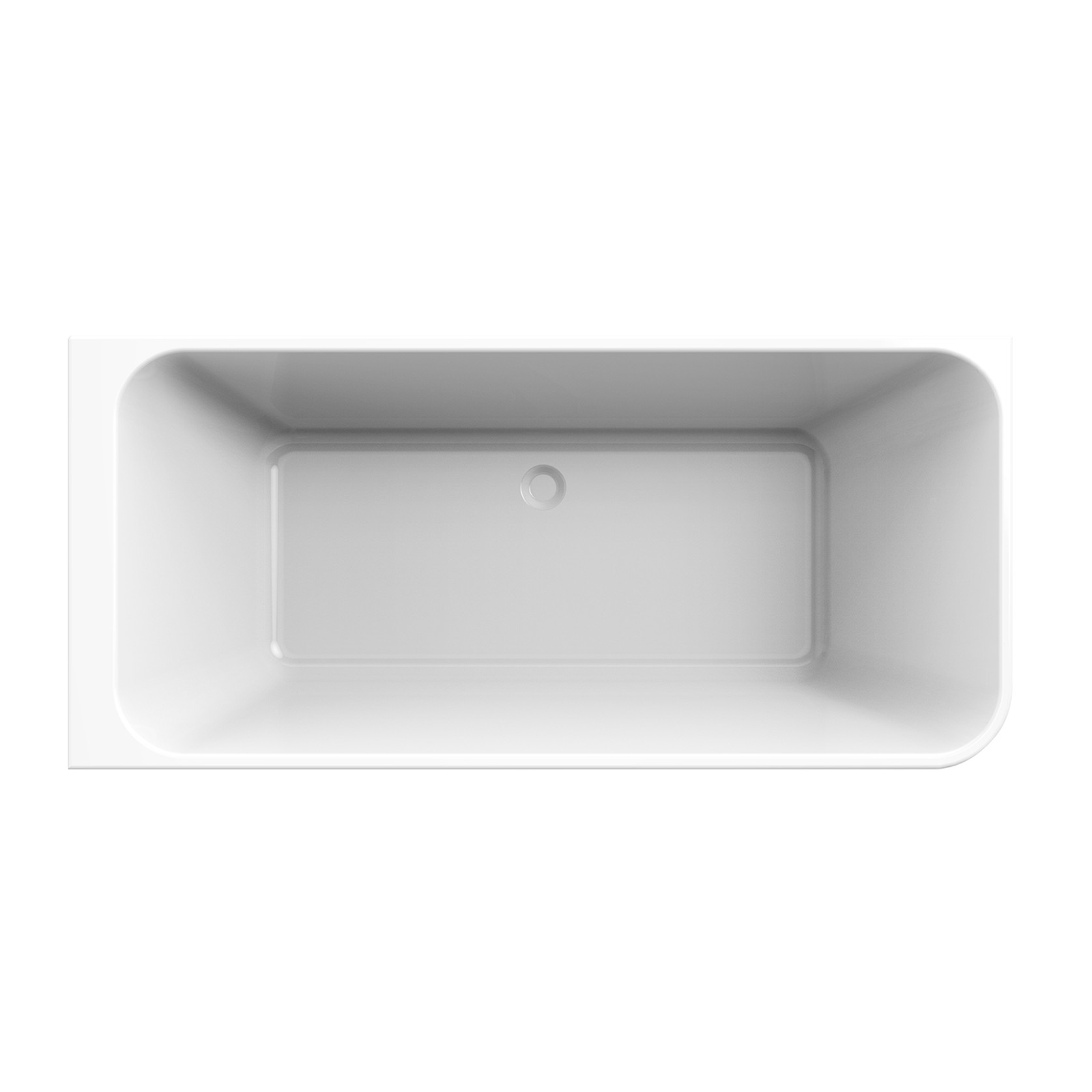 Tilt LH Corner Bath 1700mm Gloss White Acrylic gallery detail image