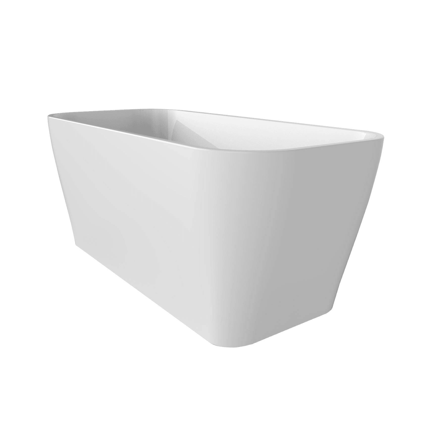 'The Smith' Bath 1700mm Free Standing Gloss White Acrylic gallery detail image