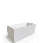 Unika Square Slim Edge W/ Overflow Bath Tub gallery detail image