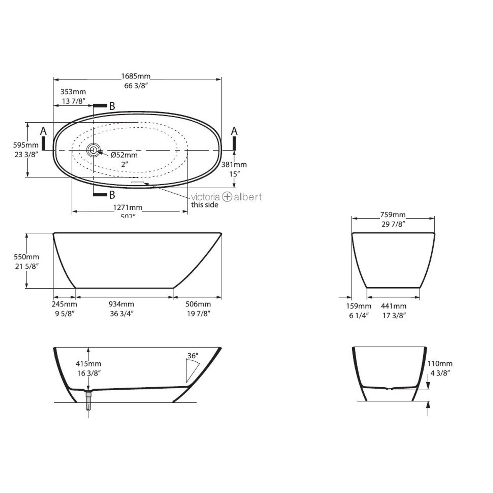 Victoria + Albert | Mazzano Bath gallery detail image