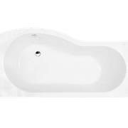 B Shower Acrylic Bath (Right or Left) gallery detail image