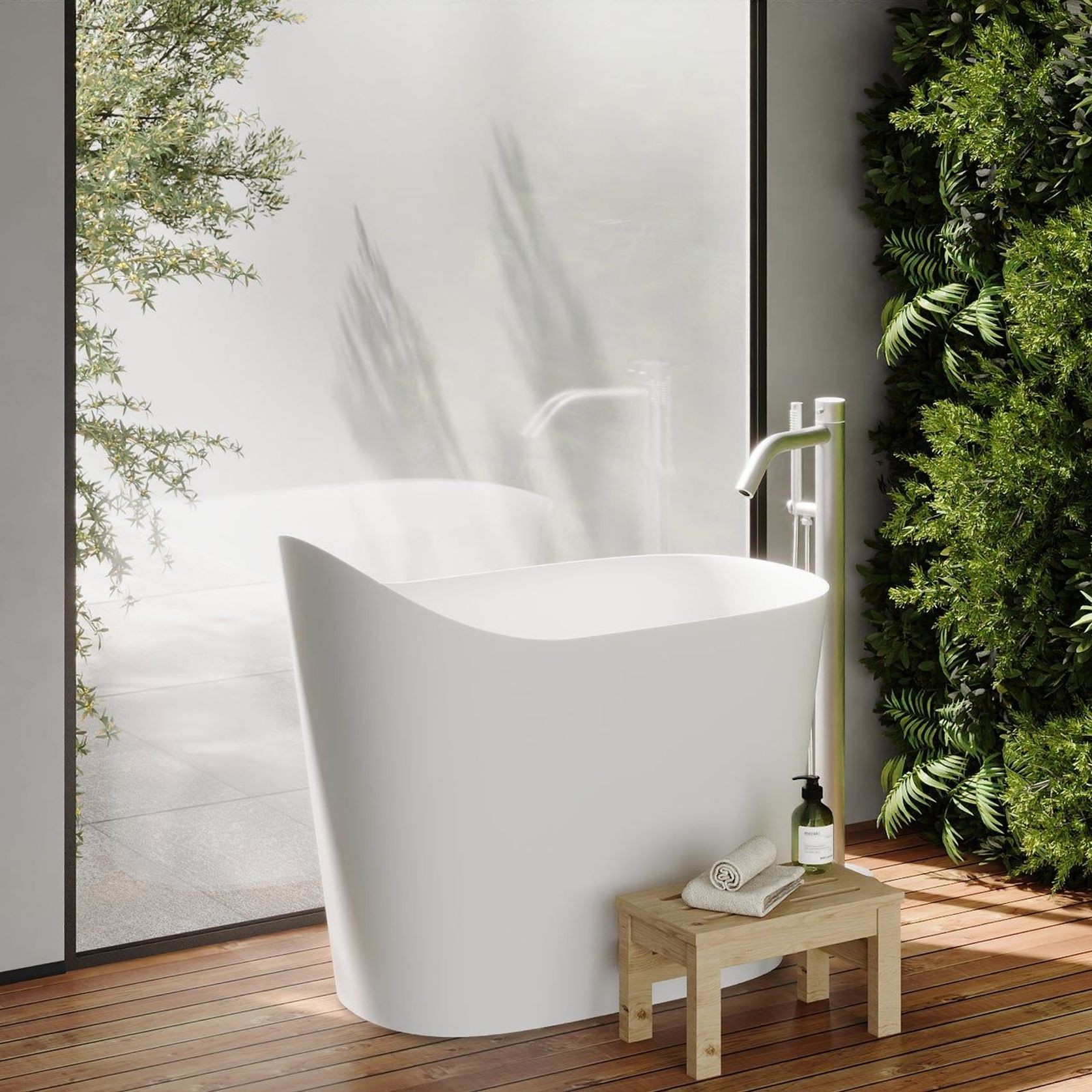 Josei Deep Japanese Soak Tub 1100mm - MGG01 gallery detail image