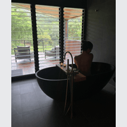 B003 Large Black Hugi Bath 1780MM gallery detail image