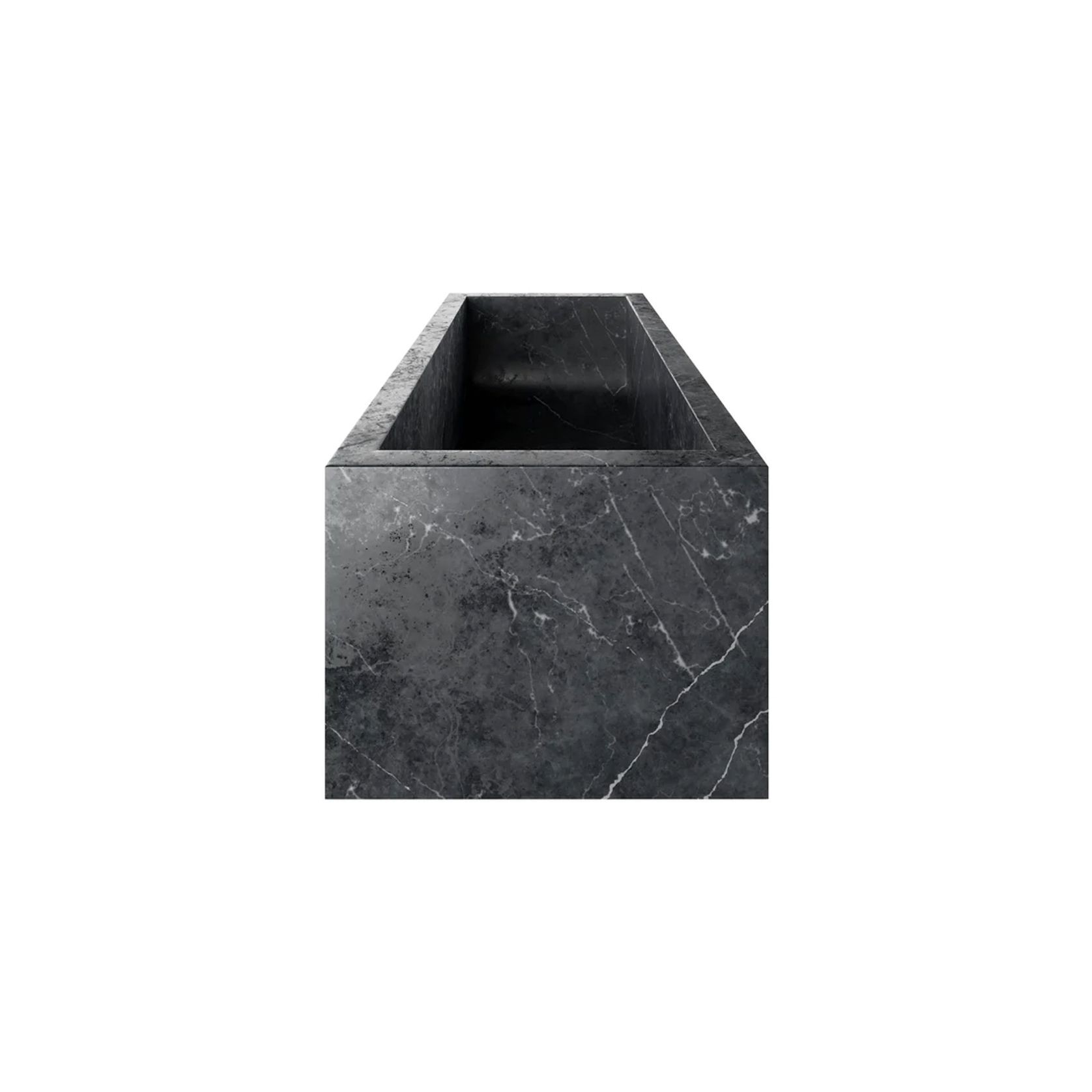 Zen Rectangle Solid Marble Bathtub gallery detail image