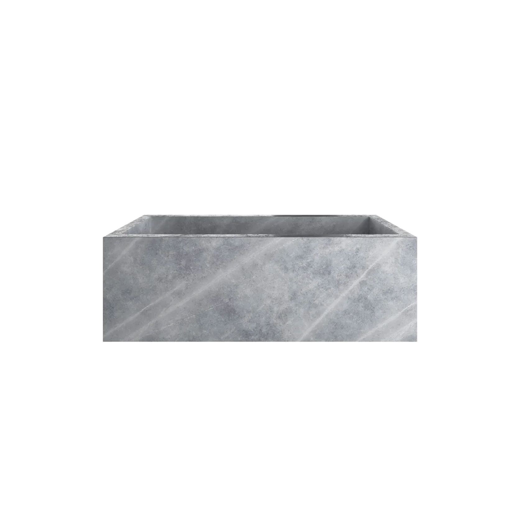 Zen Rectangle Solid Marble Bathtub gallery detail image