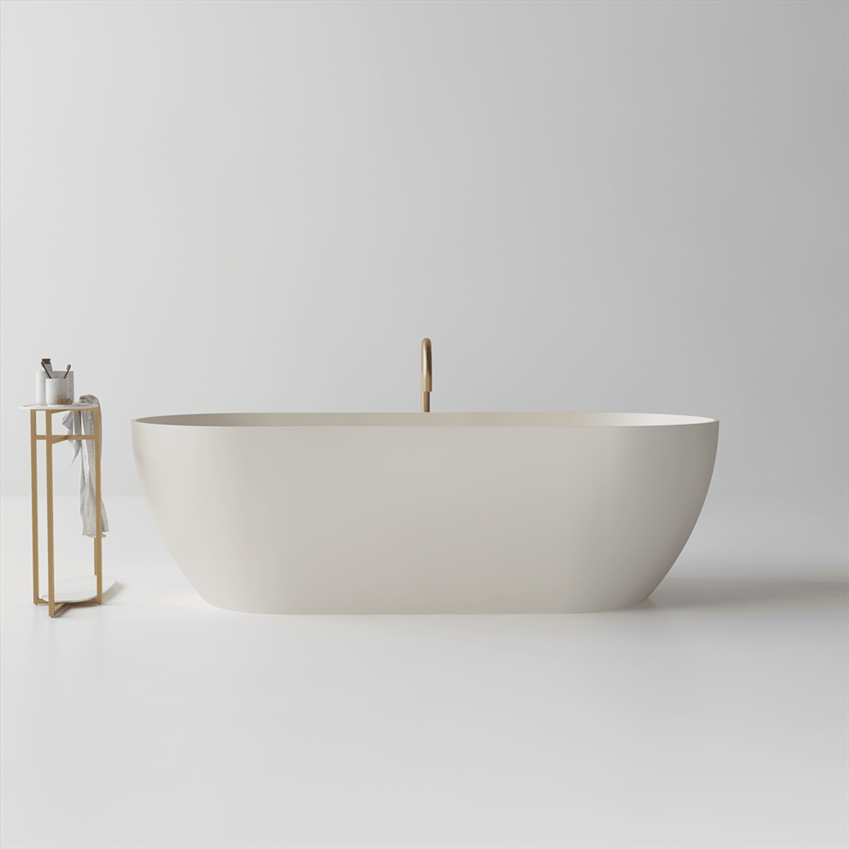 Slimline Justina Lightweight Stone Bath Various Sizes gallery detail image