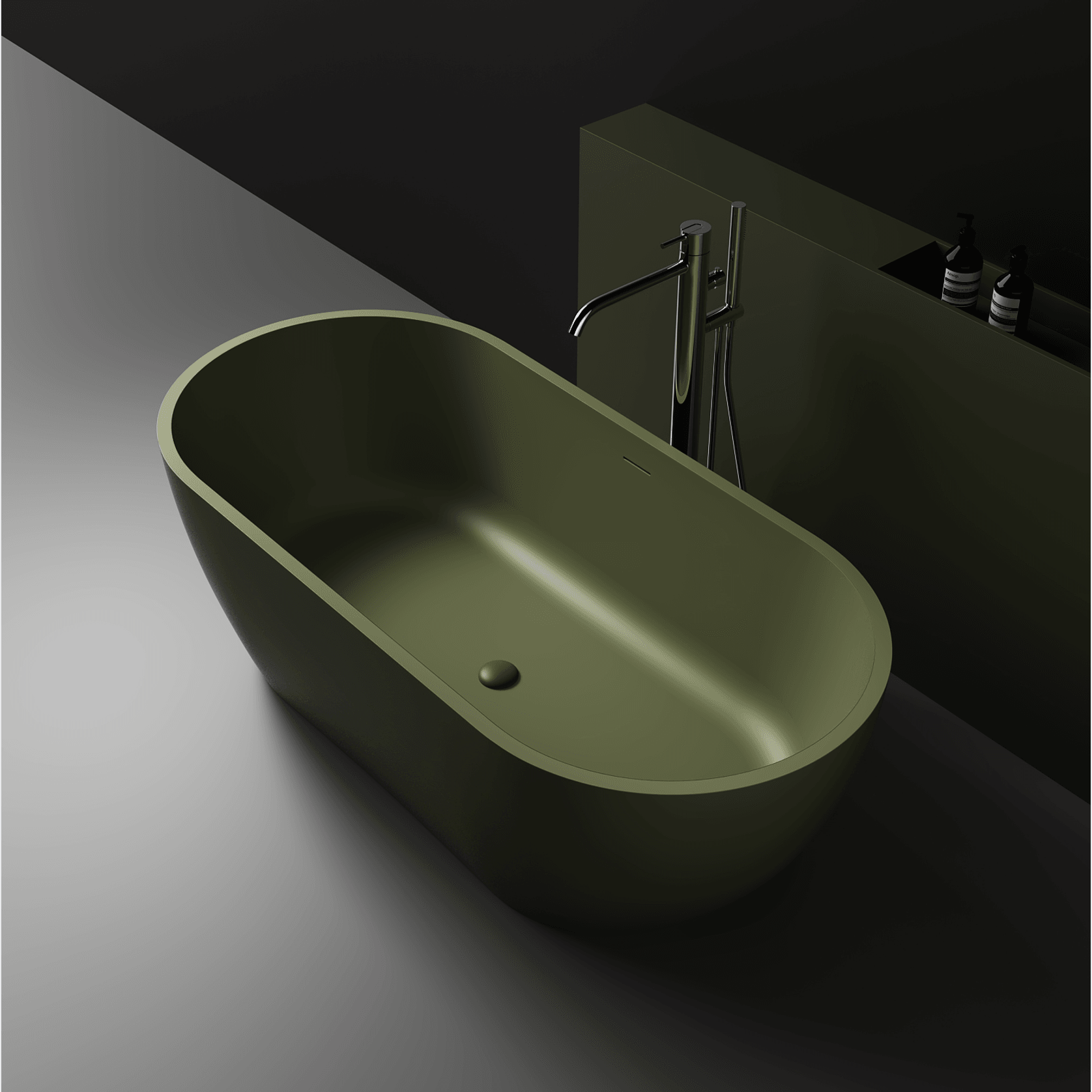 Justina Classic Stone Bath ST12 Various Sizes gallery detail image