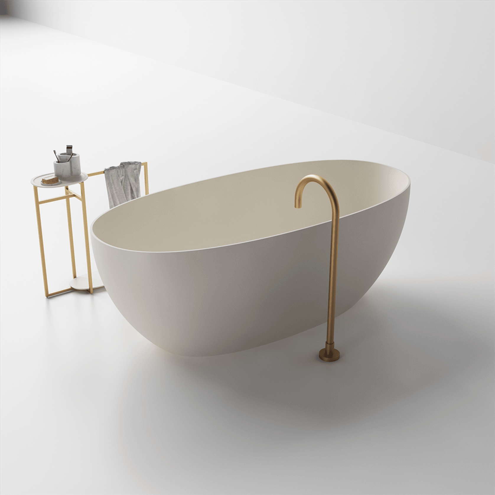 Slimline Grace Lightweight Stone Bath Various Sizes gallery detail image