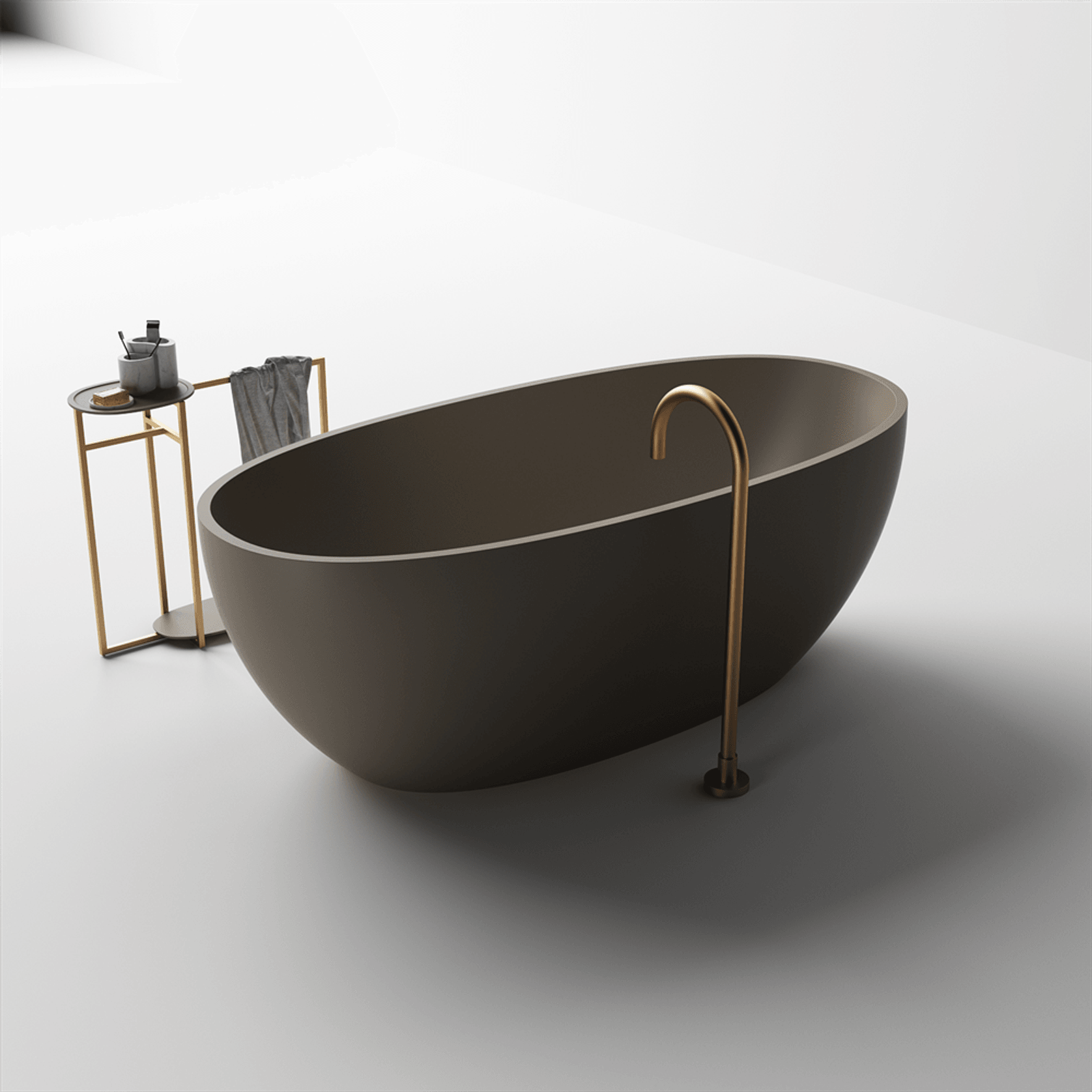 Slimline Grace Lightweight Stone Bath Various Sizes gallery detail image