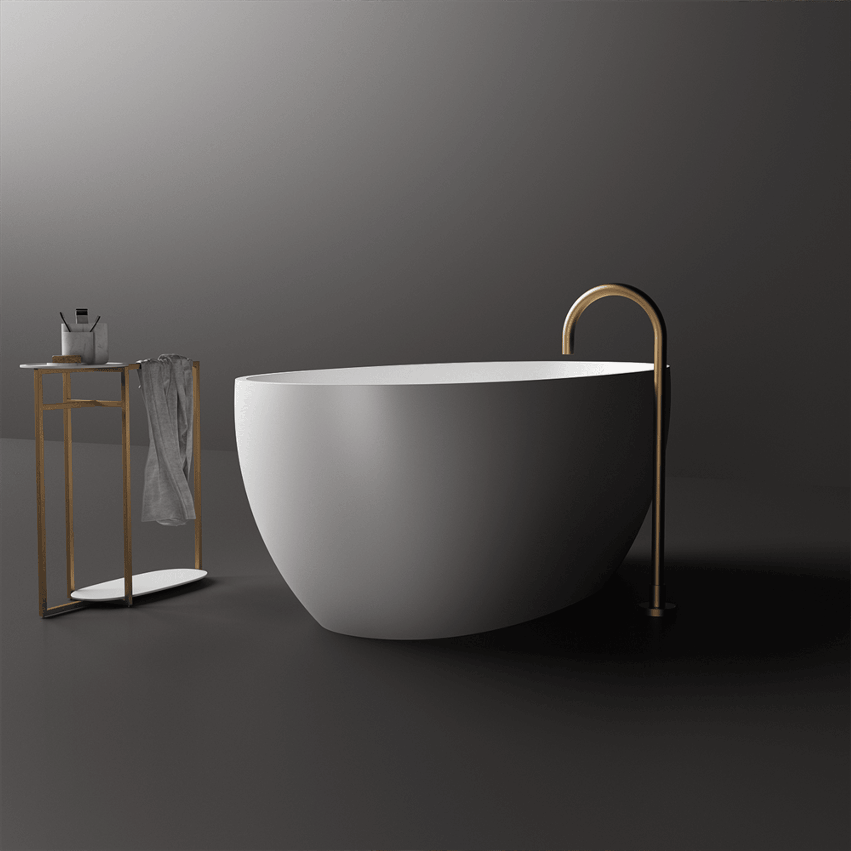 Slimline Grace Lightweight Stone Bath Various Sizes gallery detail image